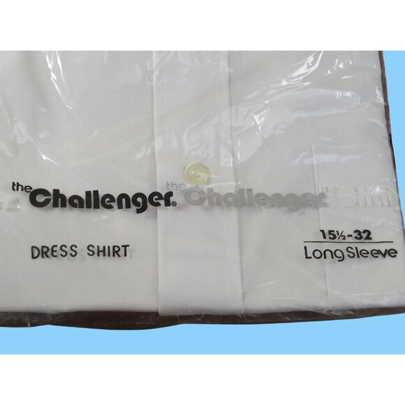 Vintage The Challenger Long Sleeve White Dress Shirt 15.5-32 By Kmart - Picture 3 of 6